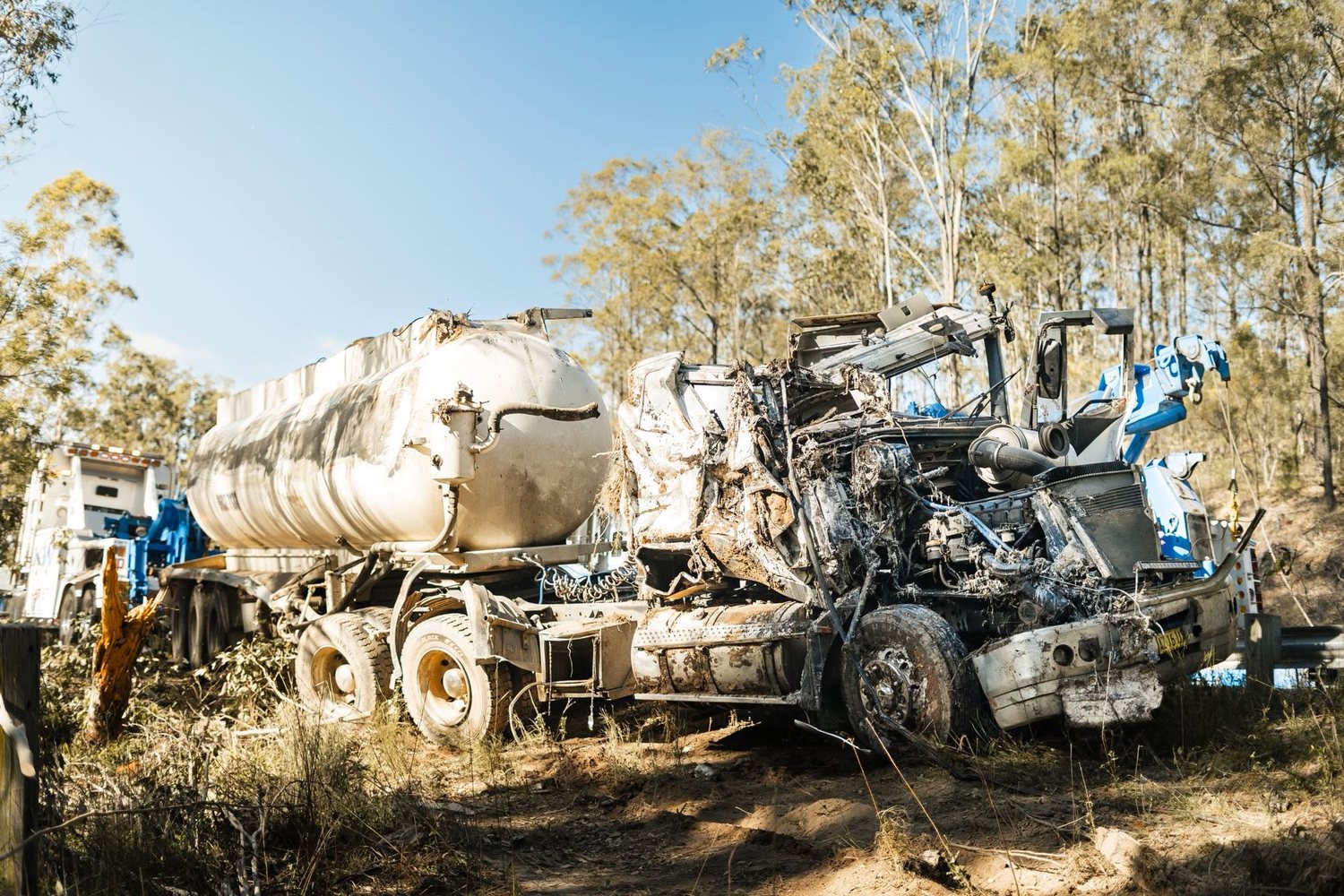 Accident recovery on Sydney motorway