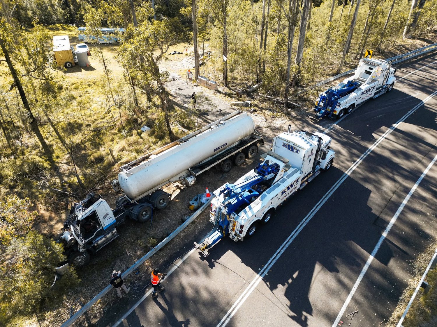 Heavy tanker recovery in Regional NSW