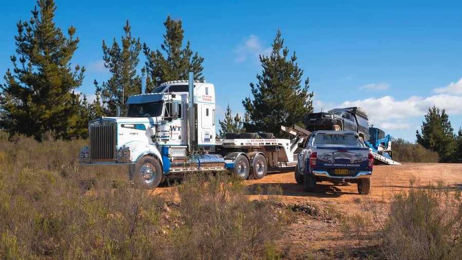 KWT tow truck dispatched and en route to a recovery