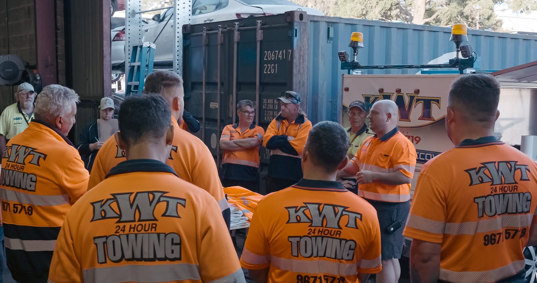 KWT crew — the team behind every container and building move