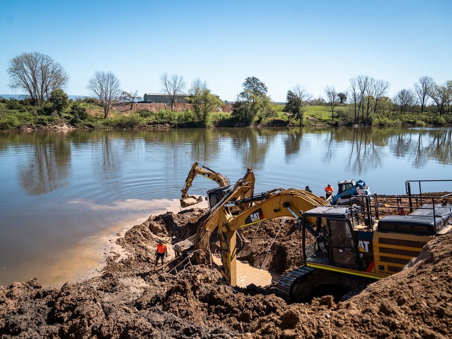 Completed recovery site, cleared and secured