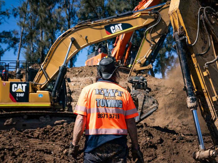 KWT recovery equipment on site
