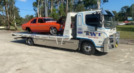KWT operator assessing a vehicle on site