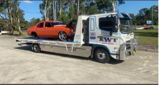 KWT tow truck attending an accident recovery — accident towing Sydney