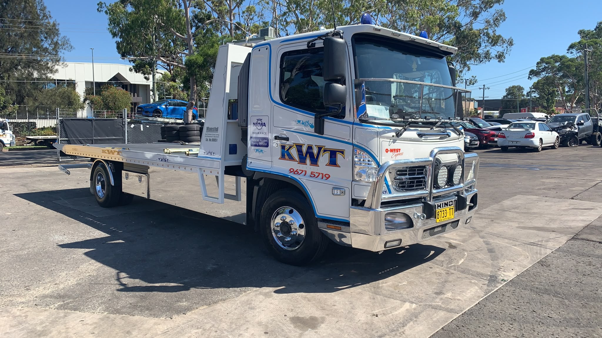 Accident recovery on Sydney motorway